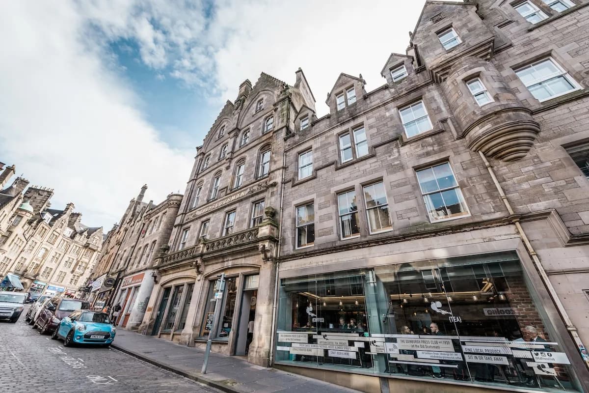 The Inn Place Edinburgh — Old Town hotel in the 1860 Scotsman building on Cockburn Street