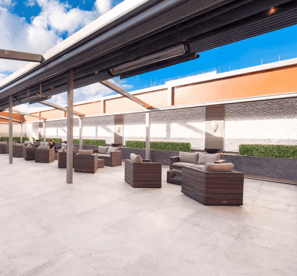 The Place Hotel covered terrace and event space