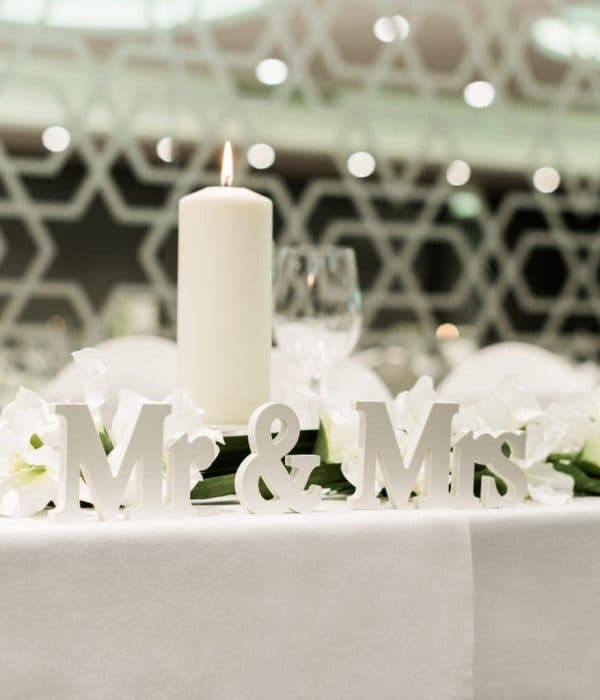 Wedding table detail